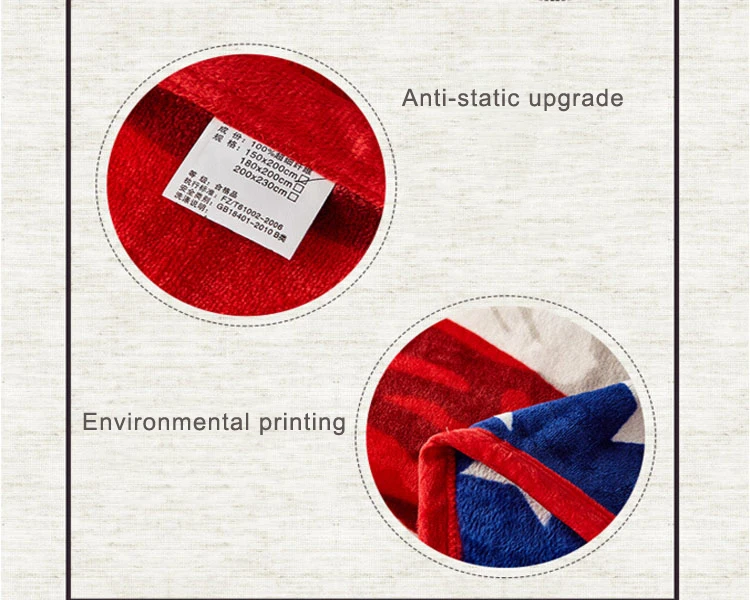 Custom Digital Printed 100 Polyester Fleece Blanket Polar Fleece