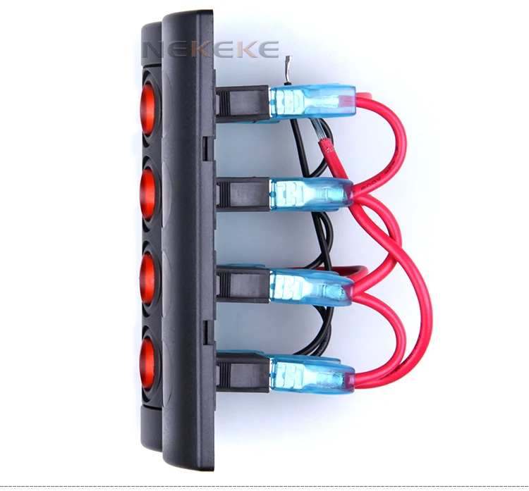 Electrical Rocker Switch Panel With Circuit Breaker For Marine Boat