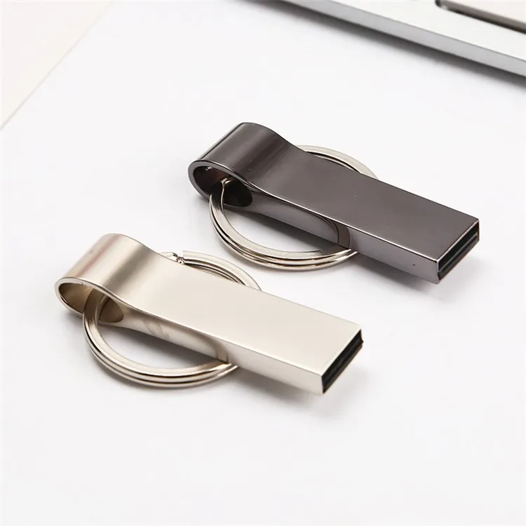 high quality 285 metal 8gb 16gb 32gb laser engrave/skin print logo key ring USB flash pendrive - ANKUX.COM