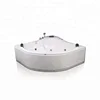 Discount prices 71 " and 60 " inch Triangle shaped luxury product Air jets massage acrylic resin bathtub with pillow bathroom