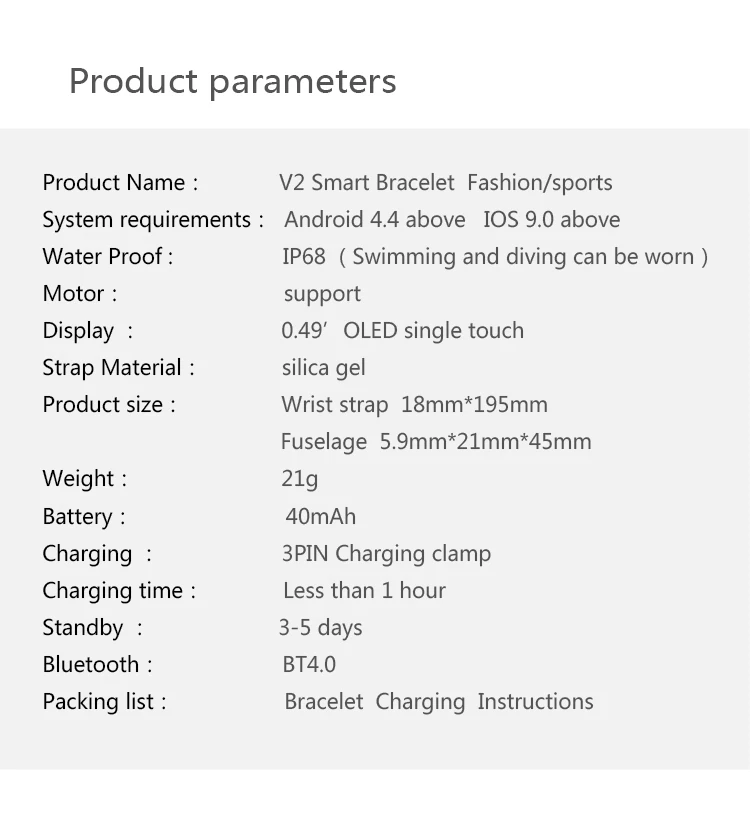 2020 Factory Price Smart watch IP68 Waterproof Heart Rate Monitor For Android IOS Smart Band Bracelet - ANKUX.COM