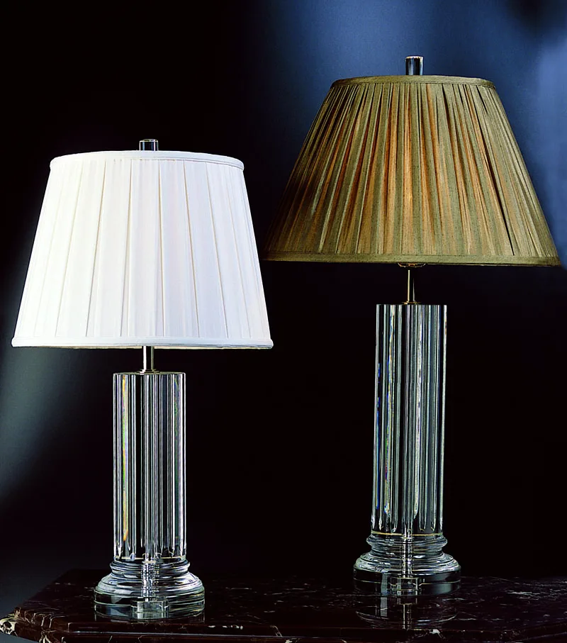 Designer Table Lamp Roman Pillar Circular Crystal Column Table Lamps for Home
