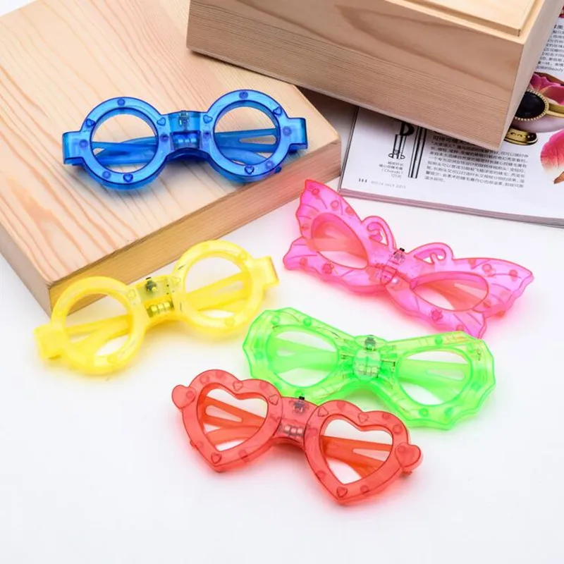 Man Boy Girl Light Up Led Glasses Cartoon Blinking Glasses Eyewear Glow