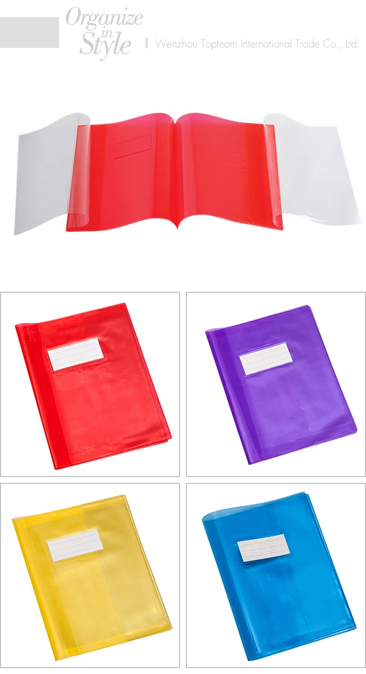 Pvc Tinted With Flaps A4 Exercise Book Cover Plastic File Folder Buy