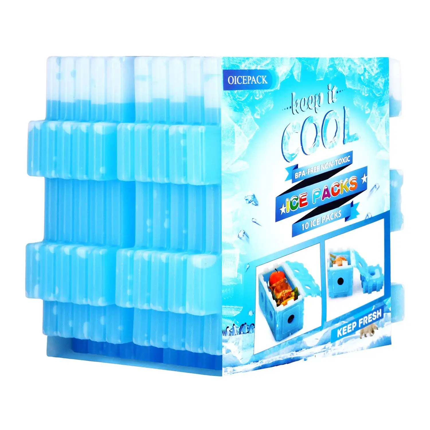small blue ice packs