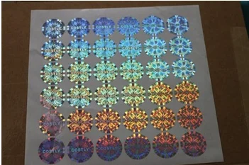 2019 customized pvc sticker hologram sticker vinyl sticker for bottle