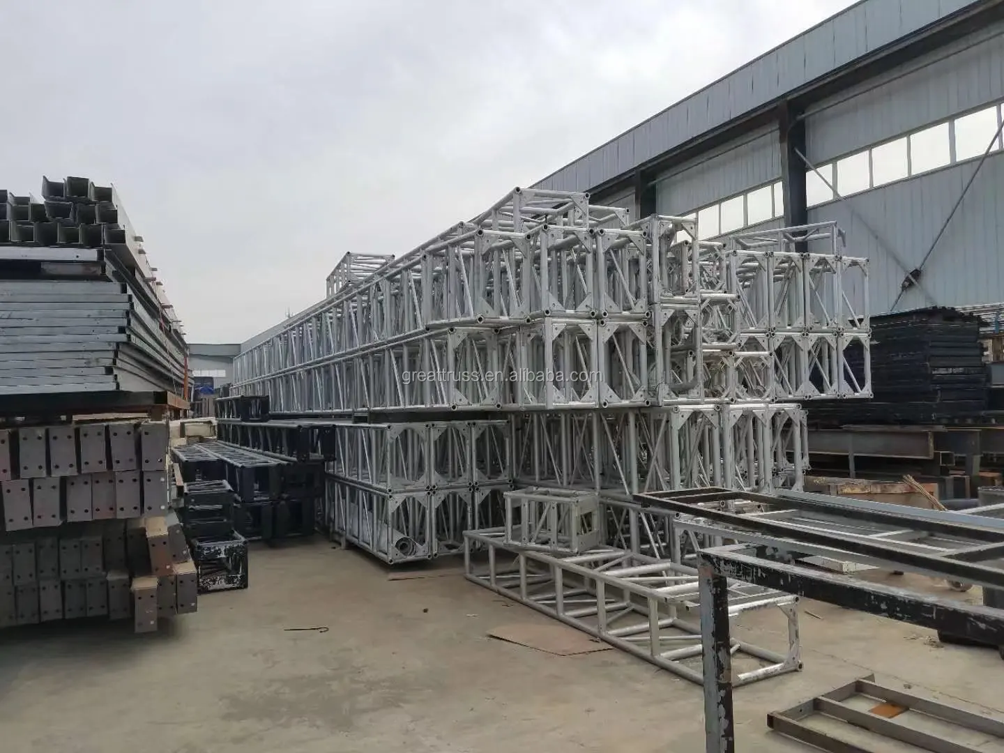 concert stage aluminum square spigot roof truss