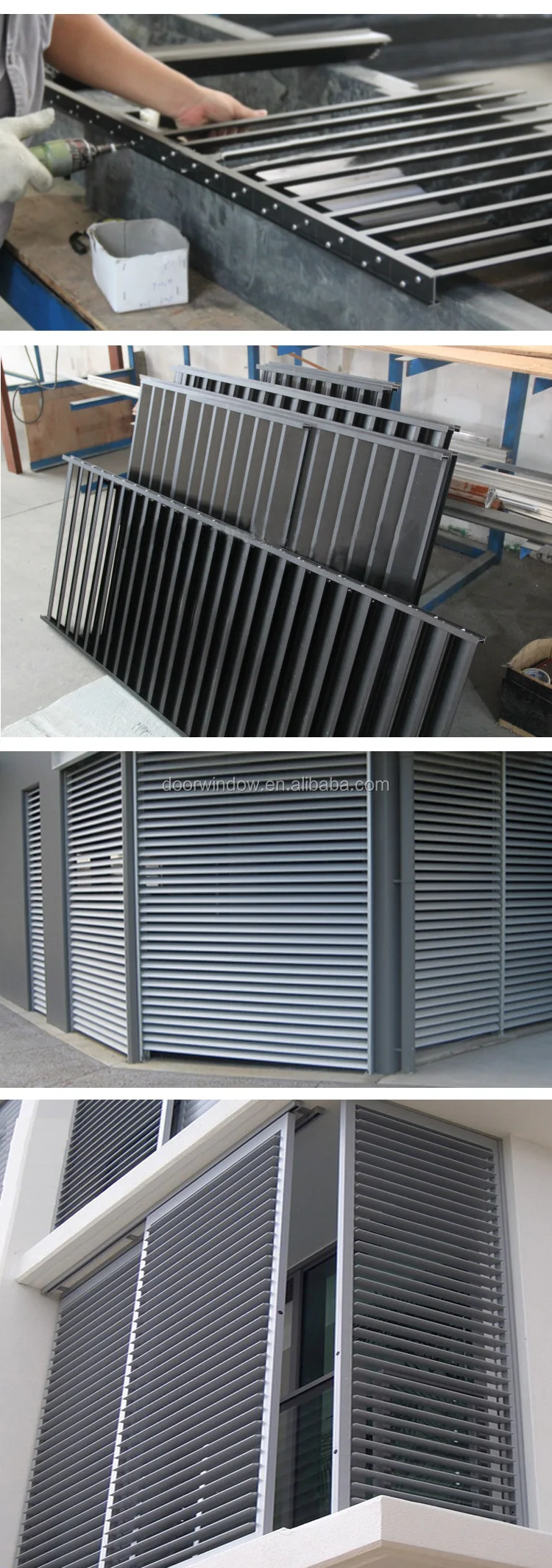 Wood shutter window with roller and mosquito net nets louvers