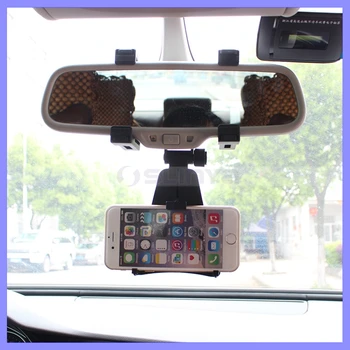 Universal Car Rear View Mirror Mount Car Mobile Phone Holder For