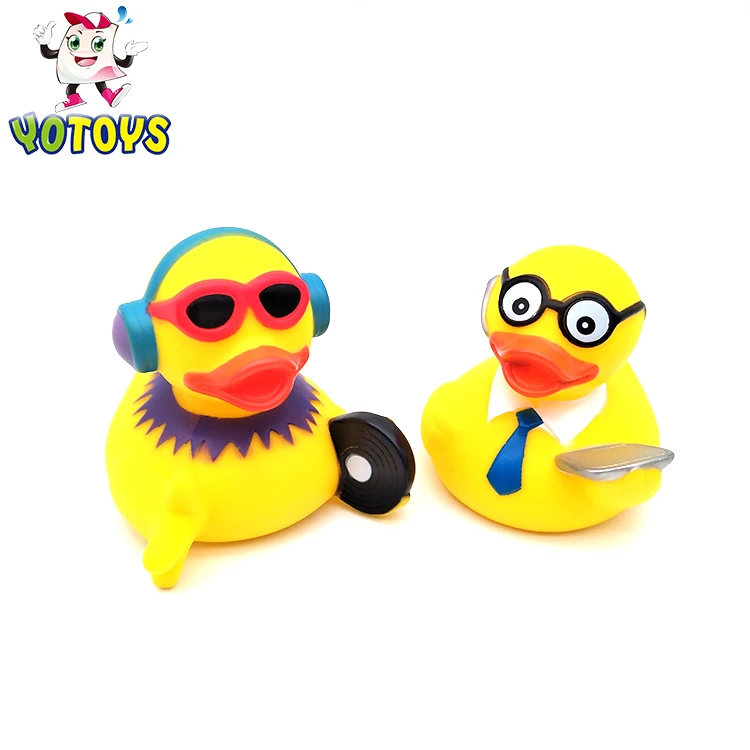 Wholesale Bulk Novelty Funny Rubber Duck Toys With Glasses Buy