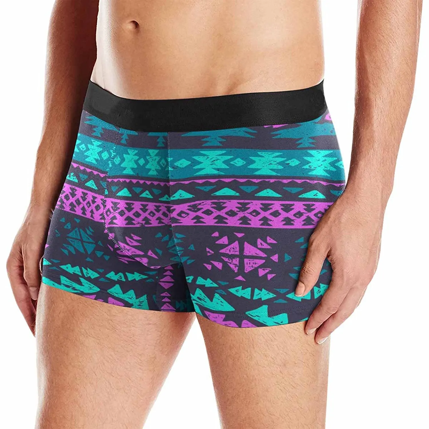 XS-3XL INTERESTPRINT Mens Boxer Briefs Underwear Musical Seamless Grunge Background