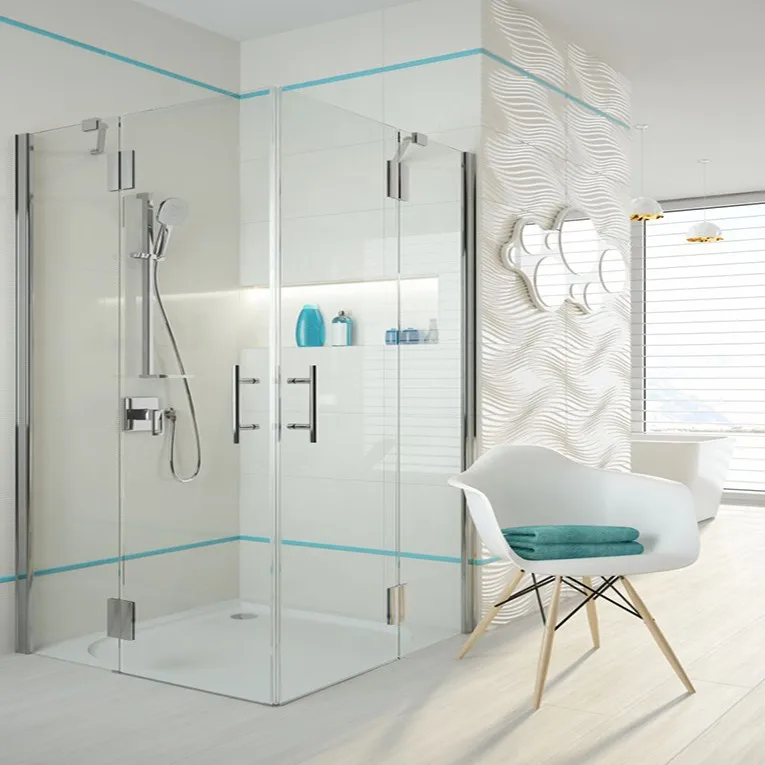 Frameless Glass Shower Door With Ss304 Hardware Glass Shower Door