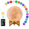 Portable Usb Rechargeable Battery Powered Christmas creative Baby 3D Led Night Moon Lamp