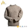 High Quality Leisure Honey Oat Computer Knitted Fashionable Sweater For Man