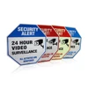 High Visibility 24 Hour Monitored Aluminum Sheet Sign for Road Safety