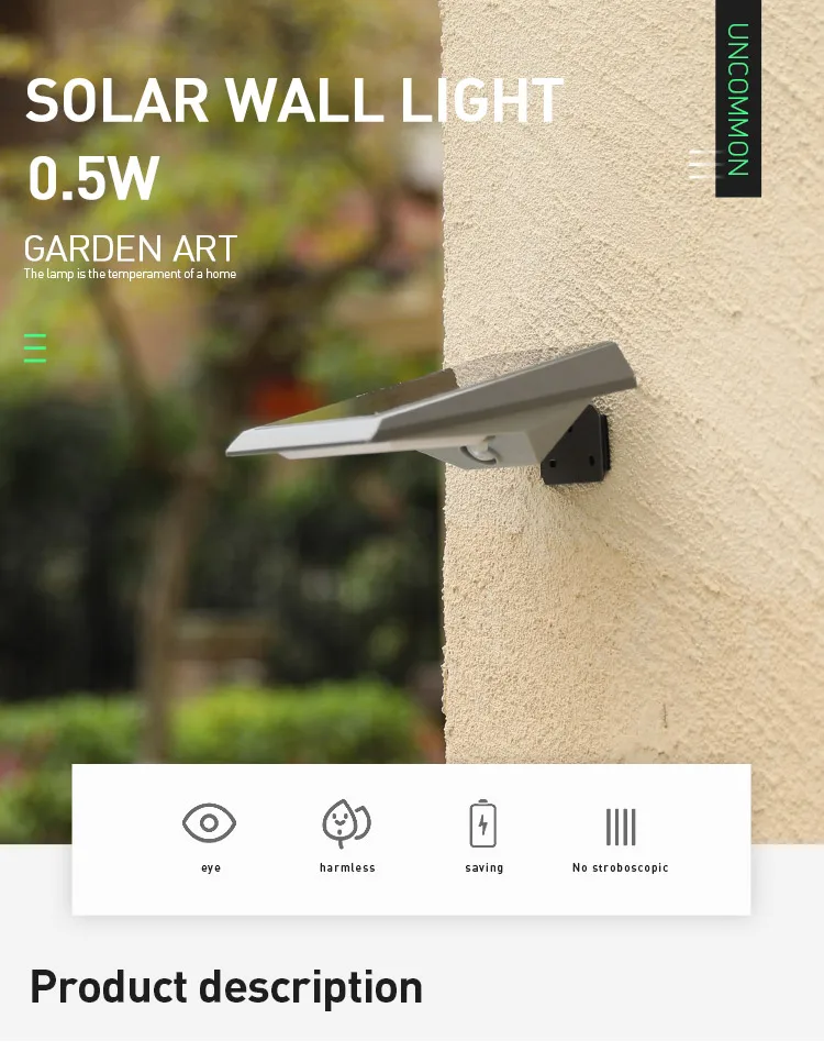 Auto On/Off Outdoor Waterproof Solar Lights Motion Activated