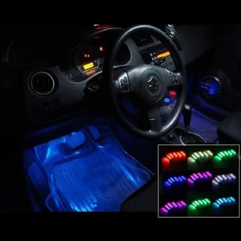 6 Car 7 Color Led Interior Foot Well Neon Lights Tube Buy Atv Automobiles Motorcycles Product On Alibaba Com