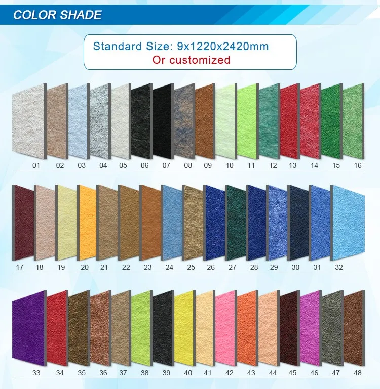 ECO high quality polyester fabric acoustic panel