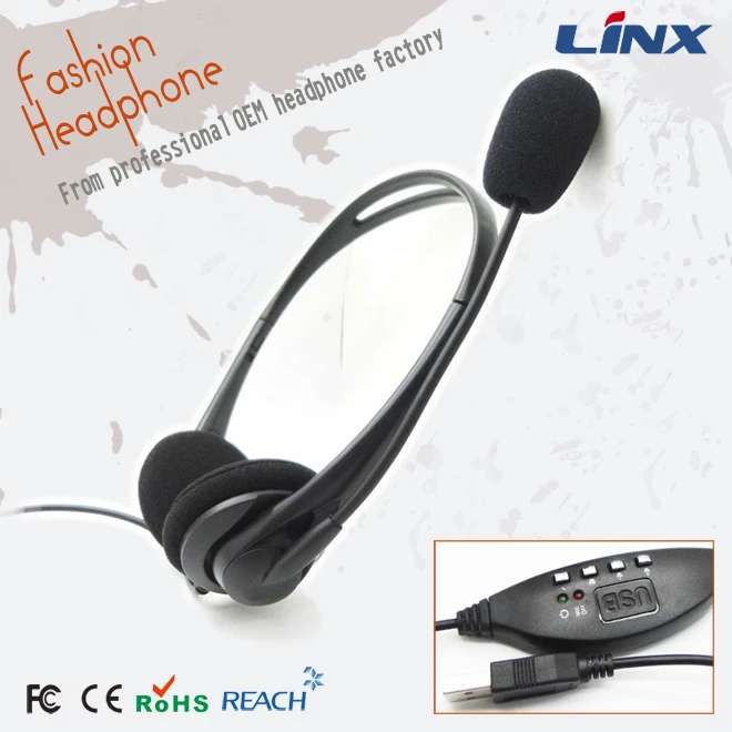 Wired Headphones High Quality Call Center Usb Headset Computer