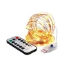 8 Function USB Powered Led Twinkle Copper Wire Fairy Rice String Lights With Remote
