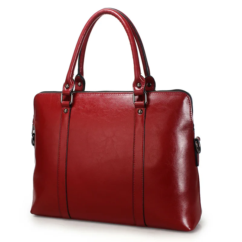 ladies leather briefcase handbag