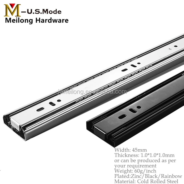 300mm 500mm Heavy Duty Single Extension Metal Ball Bearing Drawer