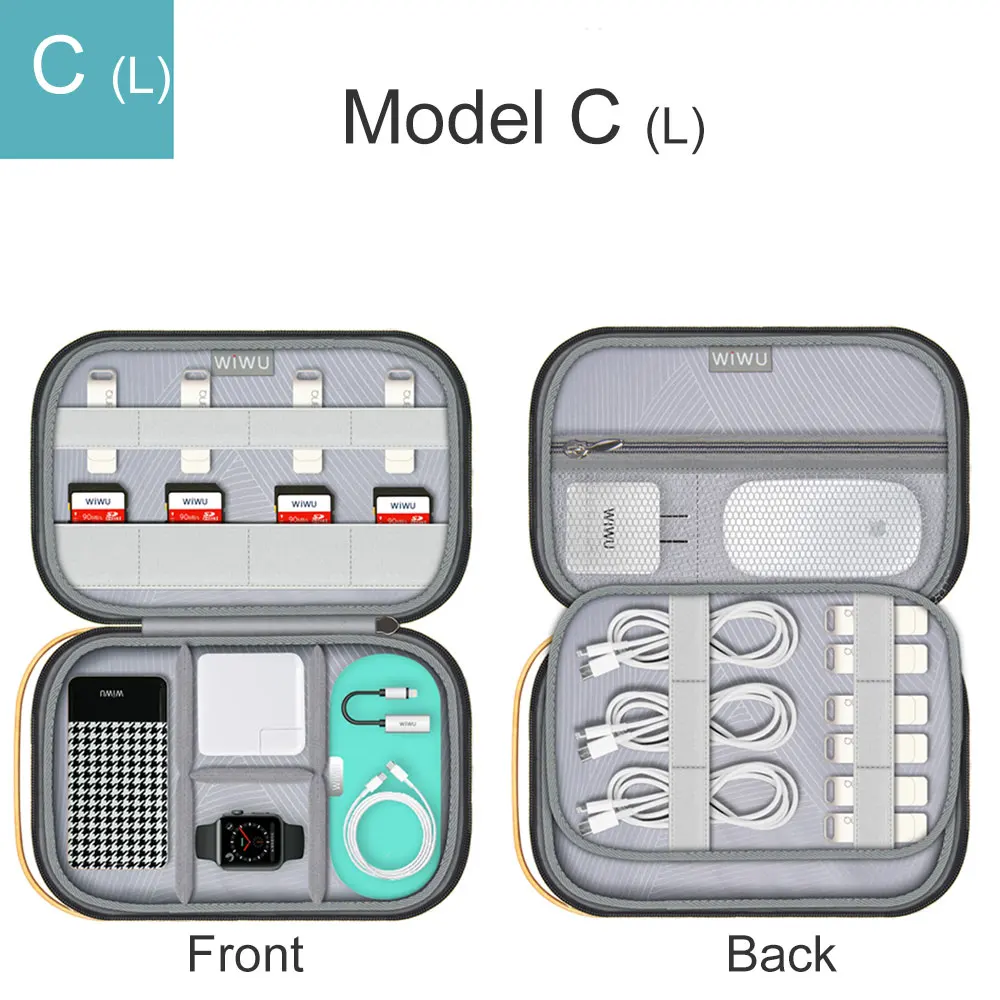 WIWU Manufacture Electronics Accessories Carry Case Travel Organizer Bag For Cable Earphone Power Bank Charger Digital Gear Bag