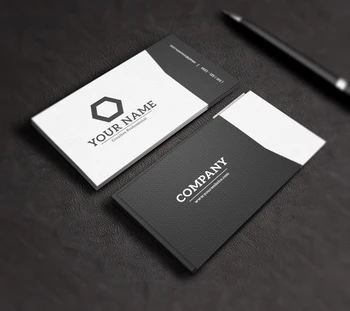 Stylish Black Design Company Calling Card With Custom Logo - Buy High ...