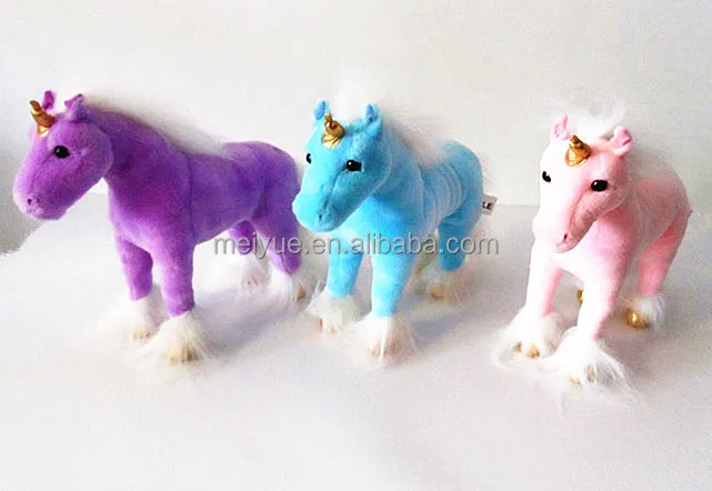 30 Cm Boneka Berbaring Kustom Mainan Lembut Mewah Unicorn 