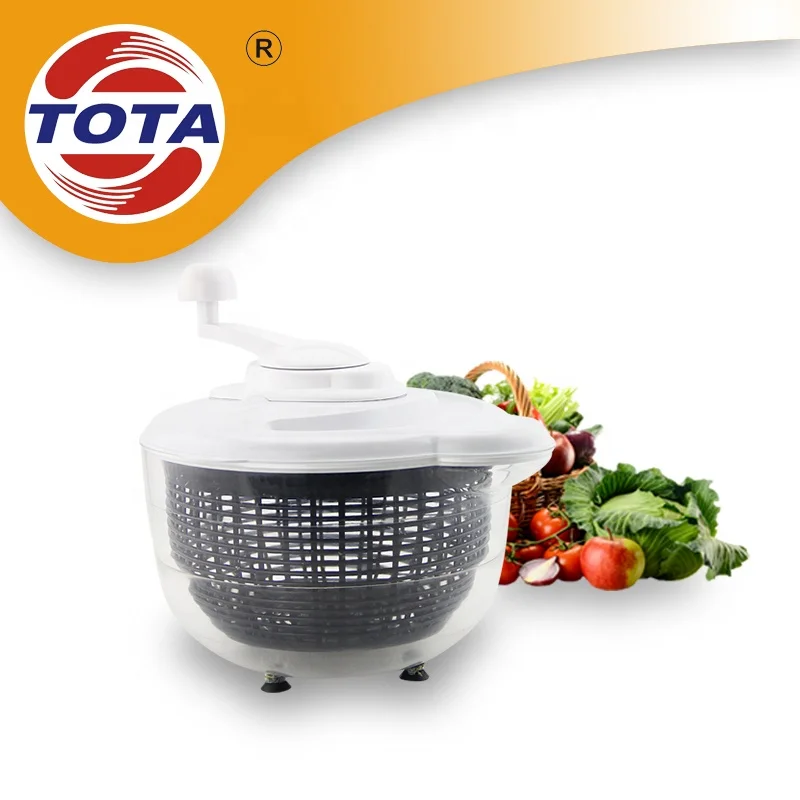 Electric Kitchen Salad Spinner Dry Strain Herbs Lettuce Vegetables Fruits Dehydrator Salad
