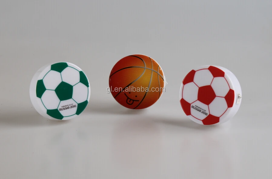 W070 World Cup Souvenir gifts mini switch plug in football basketball LED night light with 0.6W AC 110V 220V