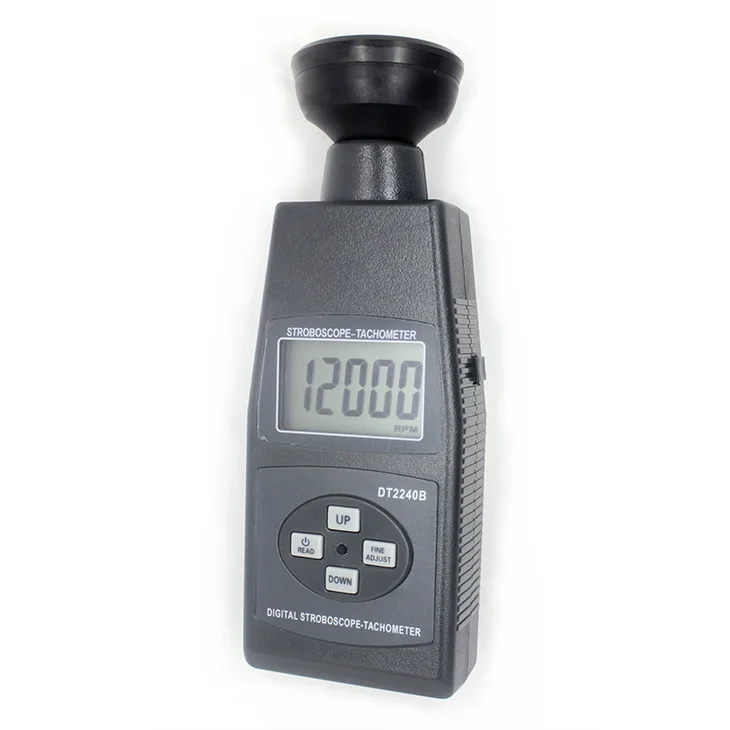 Digital Control Adjust Flash Frequency Stroboscope Tachometer Meter Non