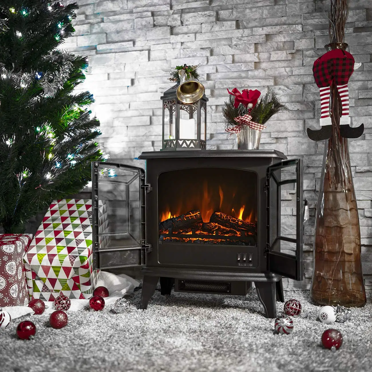 20 Inch White Fireplace Electric Heater Fireplace Classical Electric