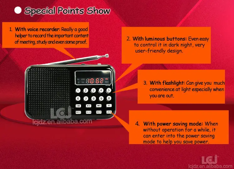 Lcj L065 Smallest Portable Mini Mp3 Player Fm Radio Audio Sound Voice