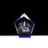 Obelisk Shaped Full Body 3D Animal Crystal Glass Cube Crystal block Blank Business gift