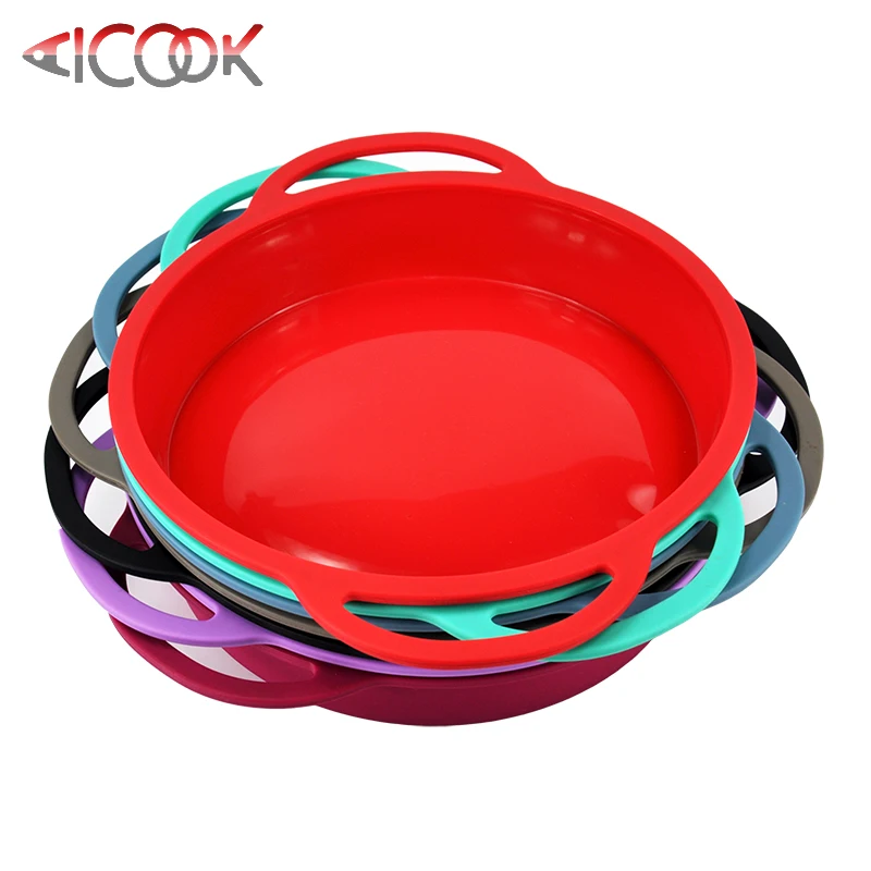 Silicone Nonstick Pizza Pan With Handle Buy Pizza Pan,Nonstick