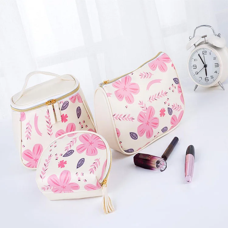 FuYuan Wholesale custom Portable PU Cosmetic Bag For Outside Clutch