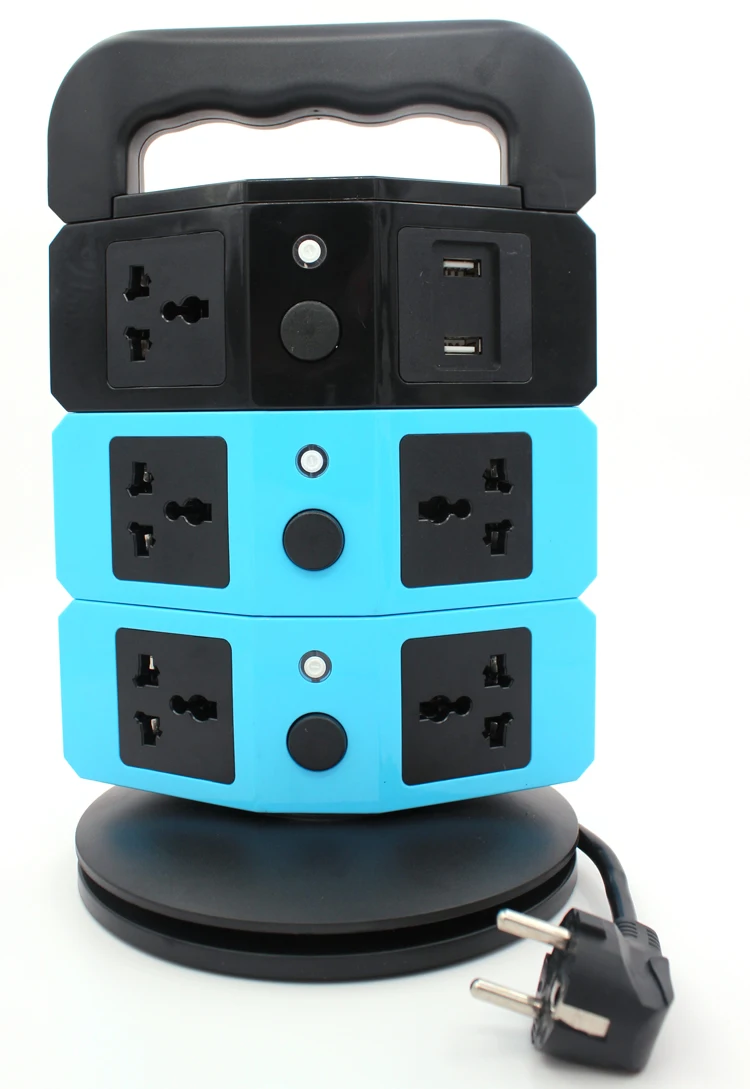 10a Power Extension Tower Multifunctional Vertical Stand Outlet With