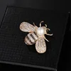 Glitter Crystal Zircon Brooch Crystal Lovely Insect Bee Brooch for children men women Clothes Supplies