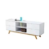 Modern India Style Wall Units TV Cabinet Designs Mdf Solid Wood Wooden Living Room Furniture Led Lcd Tv Stand