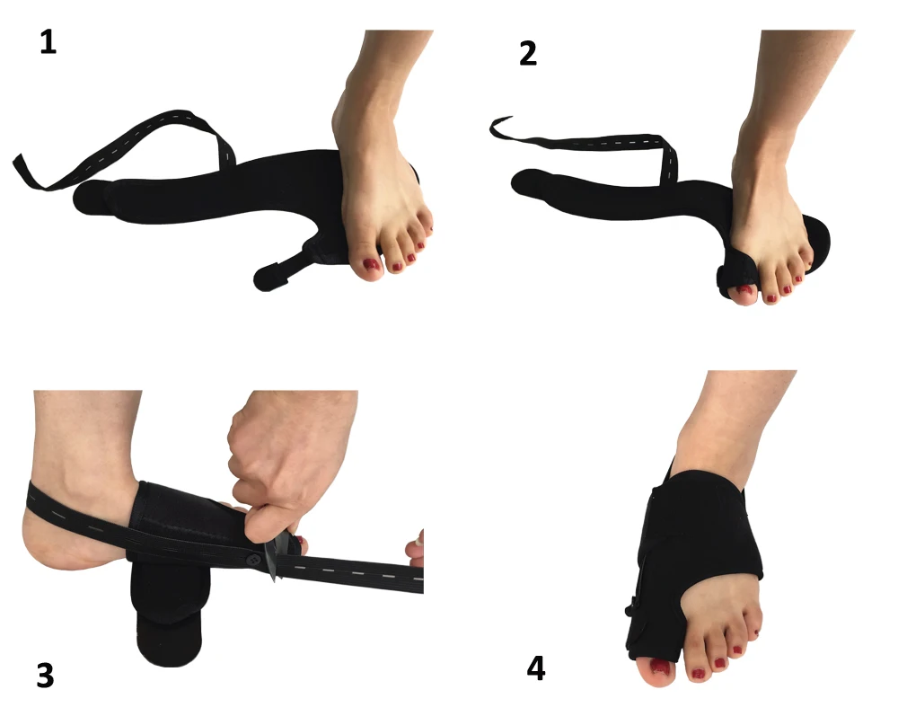 Fabric Hallux Valgus Split Bunion Corrector Big Toe Straightener Pain Relief
