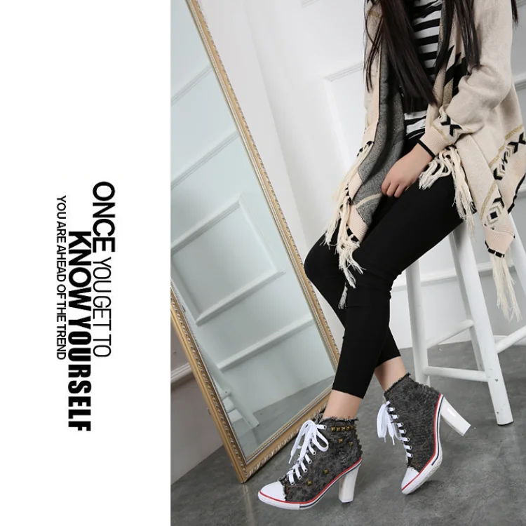 high heel dance sneaker