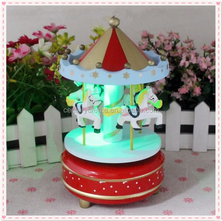 Classic Wooden Christmas Merry-go-round Music Boxes Gifts - Buy Yunsheng Music Box,Cheap Music