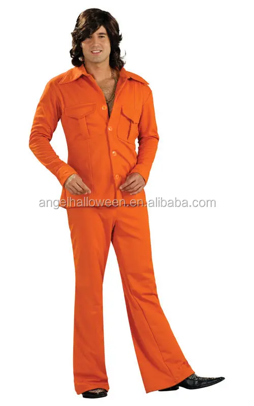 Leisure Suit Adult 70s Disco Costume Halloween Fancy Dress