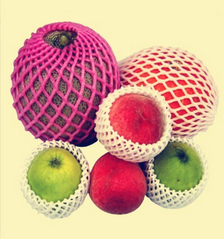 Factory Customize Expanding Plastic Foam Packaging Fruit Net Sleeve