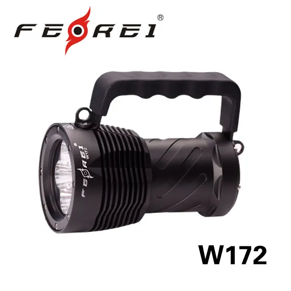 Durable and reliable high power 5600 lumens LED dive light Ferei W172