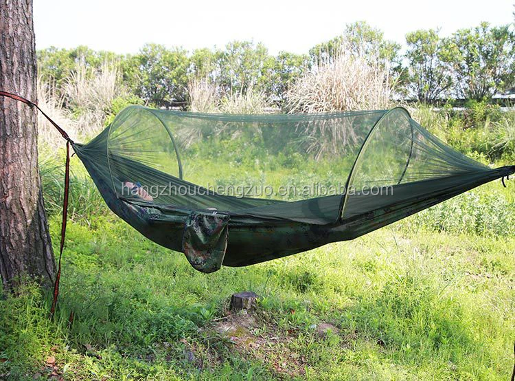 High-end 2 Person Camouflage outdoor camping Parachute cloth nets hammock tent,CZL-003 Anti mosquito net swing tent