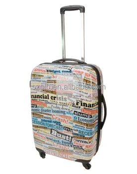 printed hard shell suitcase