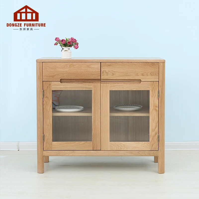 Japanese Style Selected Wood New Model Kitchen Cabinet