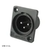Black Housing XLR Male Amplifier Connector (SPM-01AL)